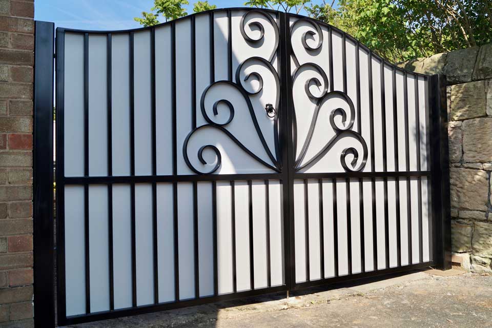 Entrance Gate with Security Infil Privacy Panel