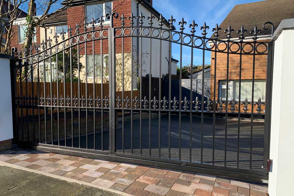 Wrought Iron Gate with Access Control