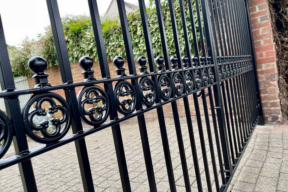 Wrought Iron Gate Feature Design