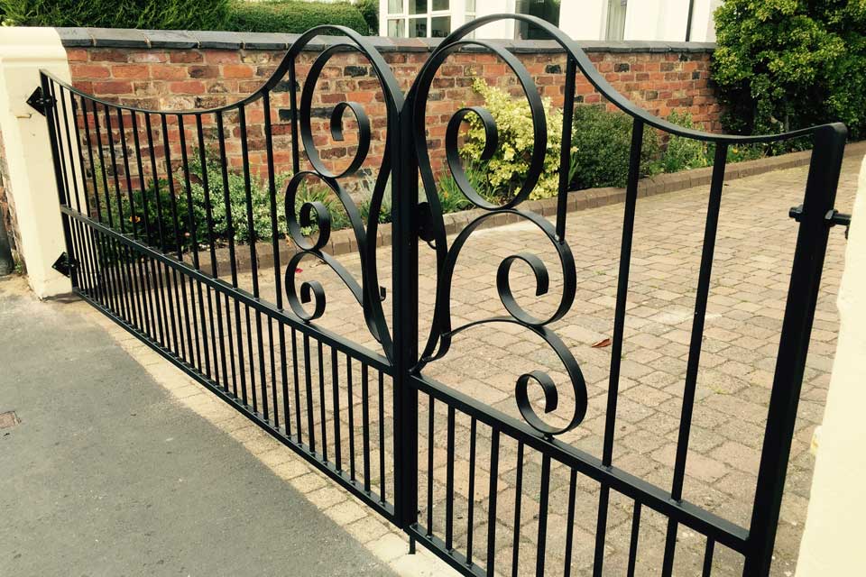 Wrought Iron Split Width Gate