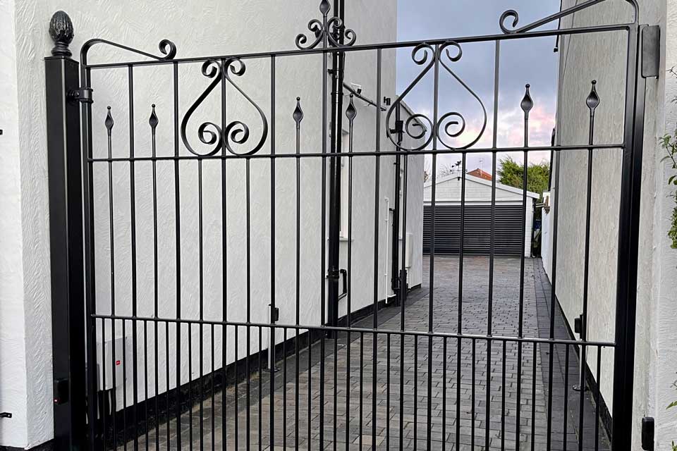 Wrought Iron Gate and Posts