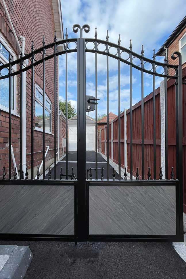 Gate with Lower Composite Panel