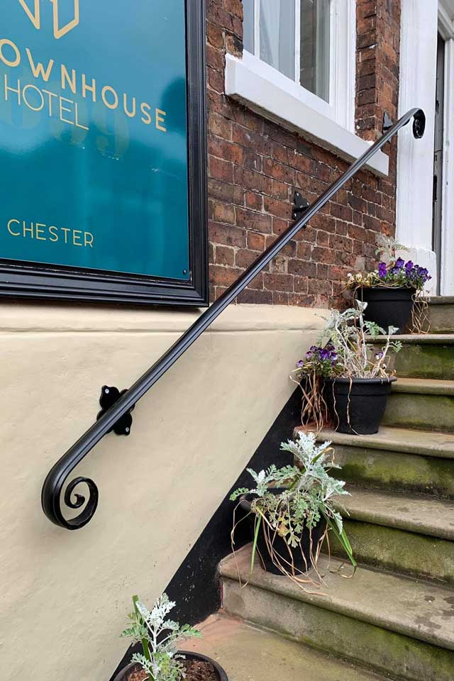 Hotel Entrance Handrails